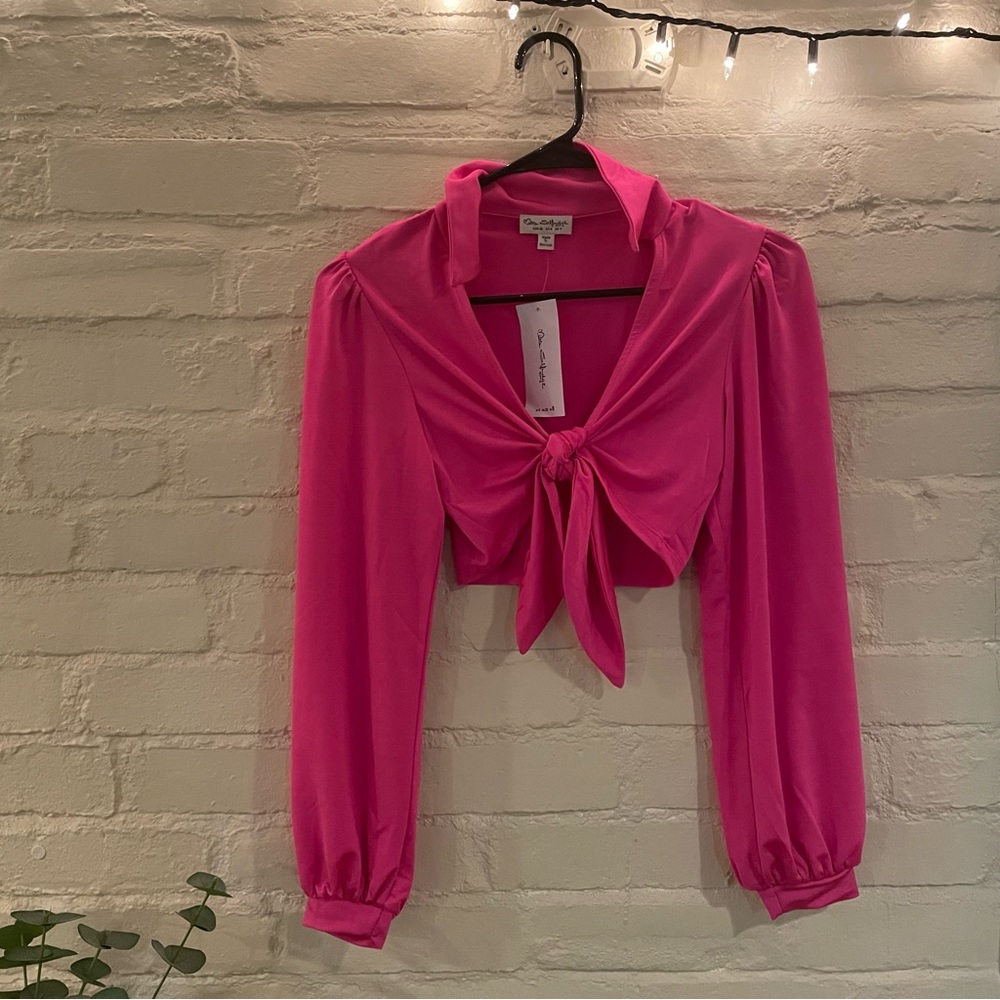 miss selfridge | front tie top